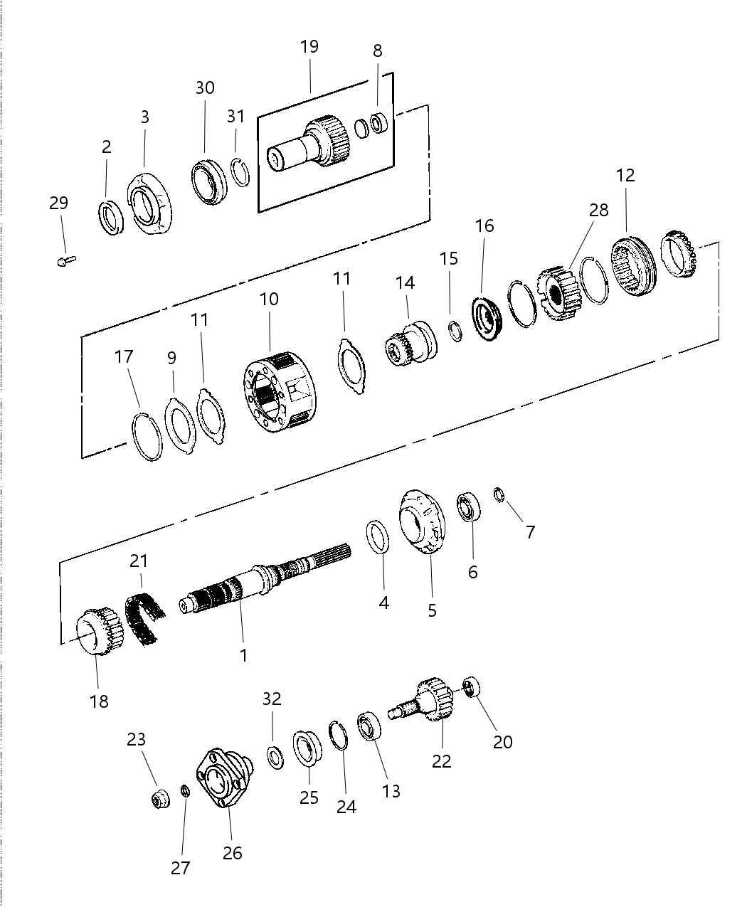 Sprocket, Drive, With Bearings