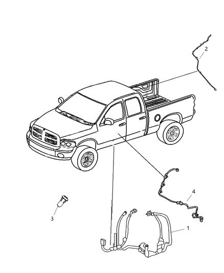 New 2011 Fits Chrysler 3500, 4500, 5500 Wiring-Body - Part # 68072639AB