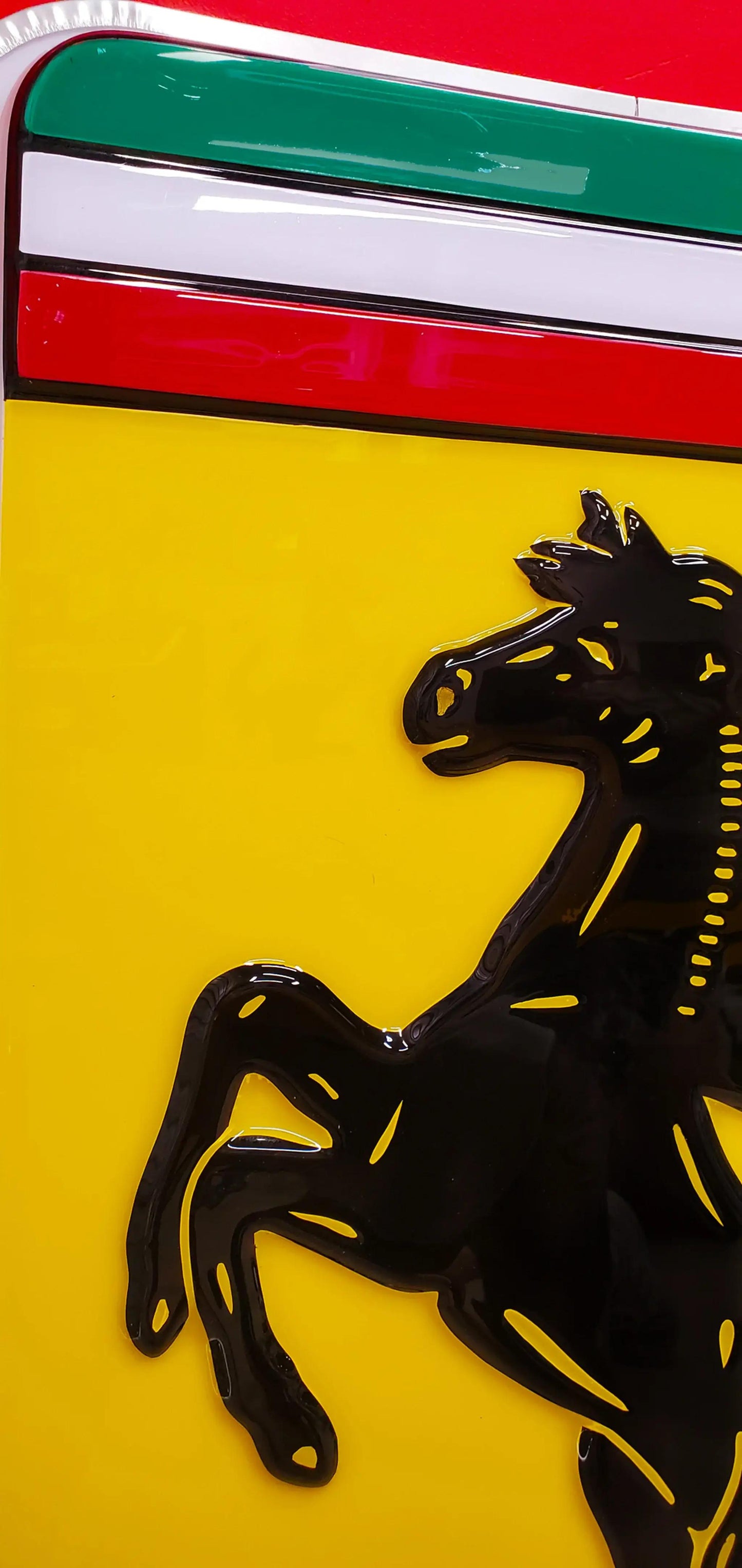 New OEM Ferrari Illuminated Ferrari Dealer Sign, Vacuum Pressed Original Early 2000's era