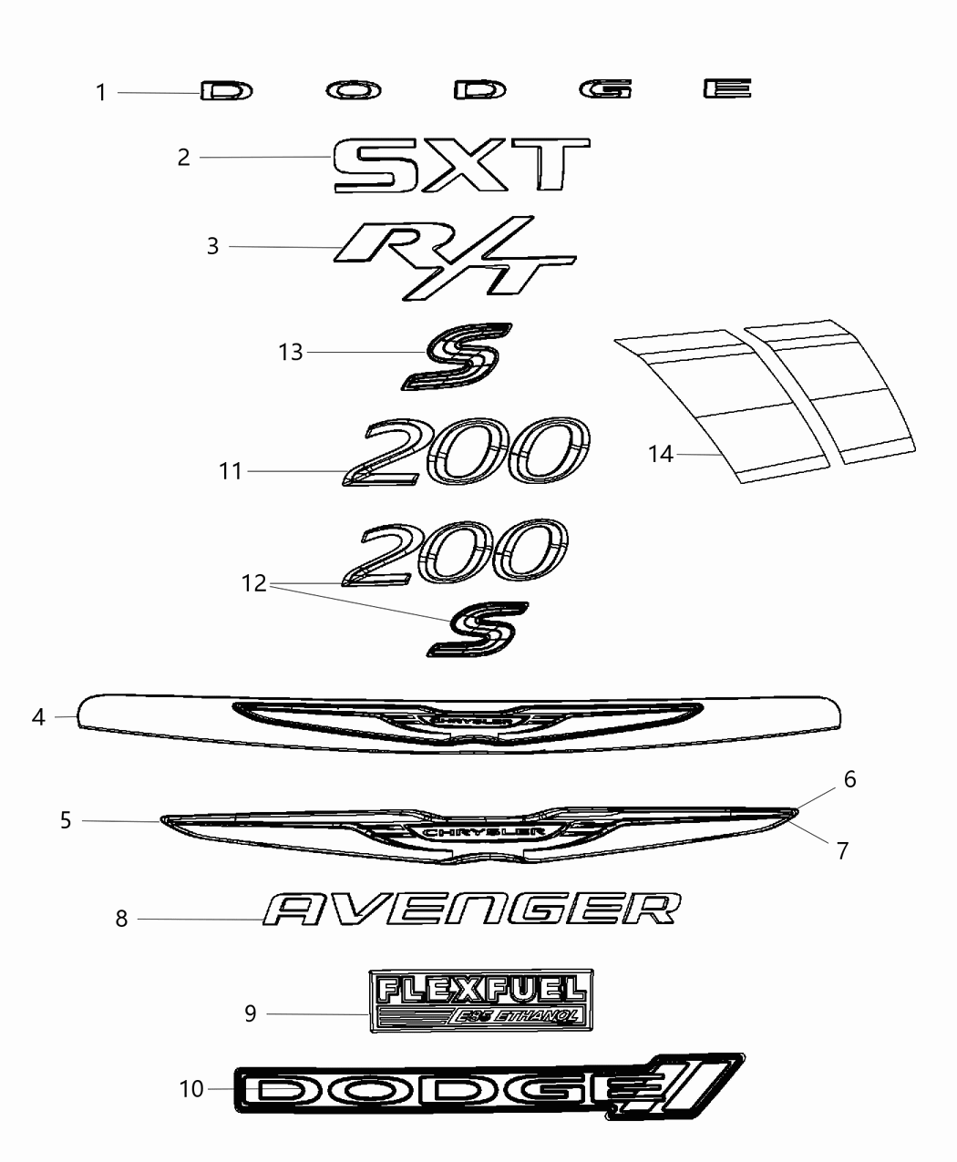 Decal Fender Double Stripe