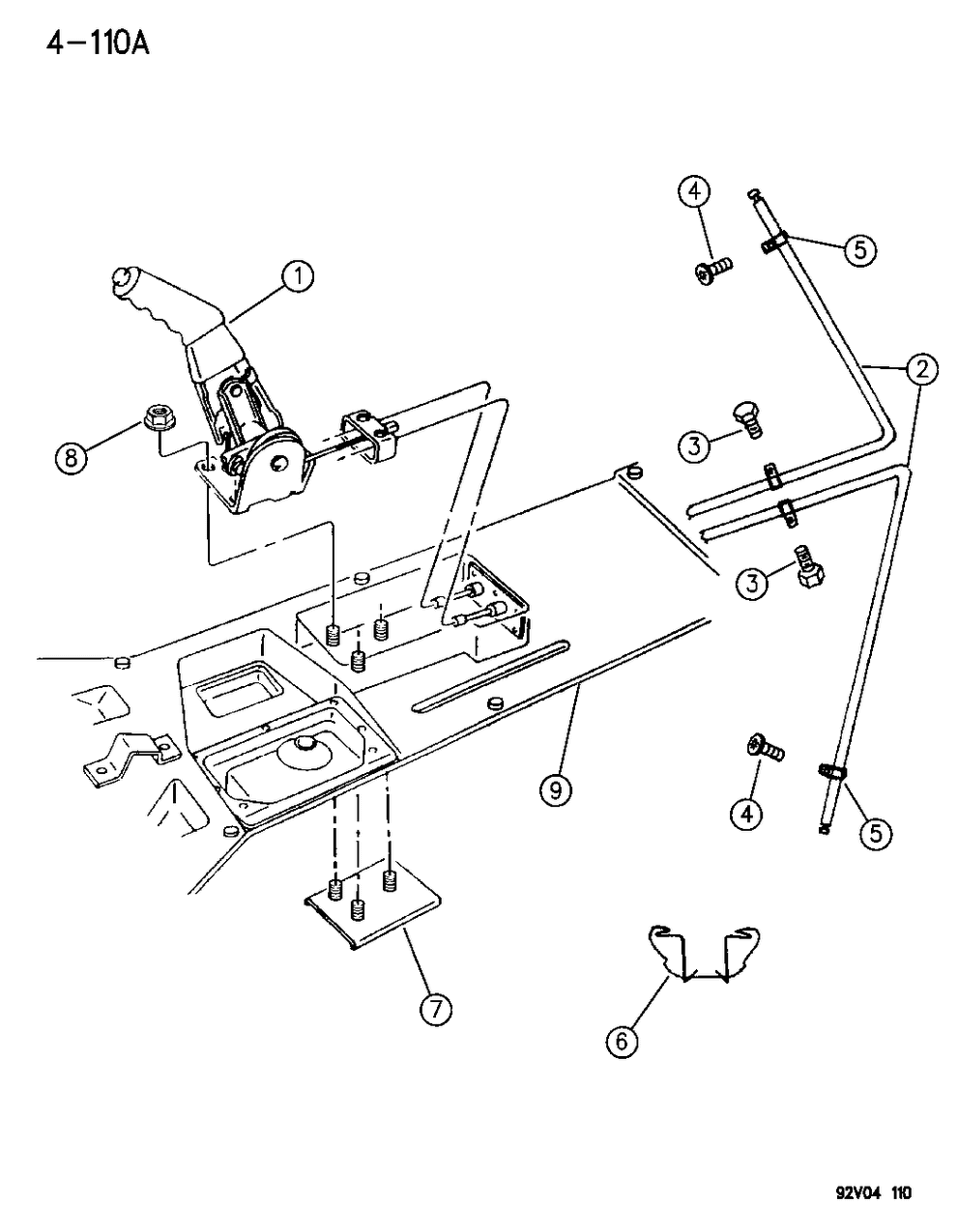 Guide, Parking Brake Cable