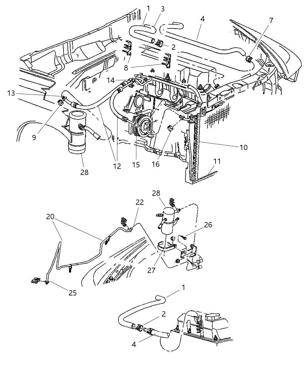 Hose And Sleeve Thermostat To Core