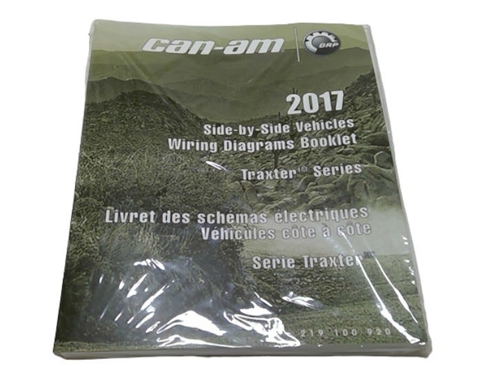 New OEM Genuine Bombardier Recreational Products, Traxter T Wiring Diagrams - Part # 219100920