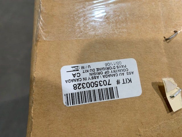 New OEM Genuine Bombardier Recreational Products, Rear Fender Kit Yellow - Part # 703500328