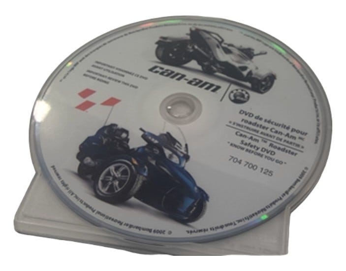 New OEM Genuine Bombardier Recreational Products, Dvd 2010 Road - Part # 704700125
