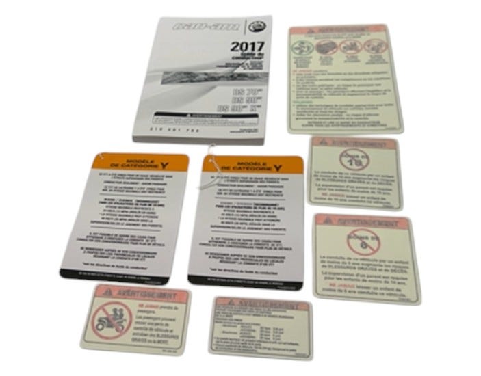New OEM Genuine Bombardier Recreational Products, Warning Label - Part # 704906238
