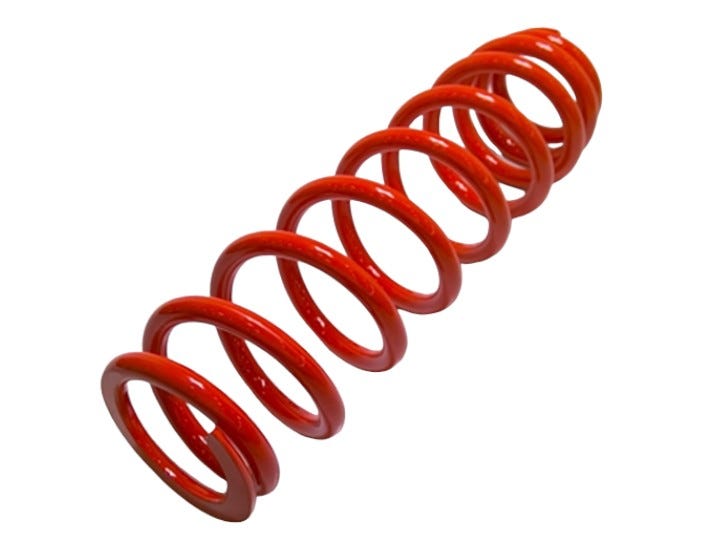 New OEM Genuine Bombardier Recreational Products, Front Spring Can-Am Red - Part # 706202039