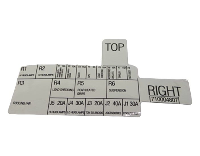 New OEM Genuine Bombardier Recreational Products, Rfb Fuse Logo - Part # 710004807