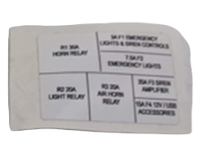 New OEM Genuine Bombardier Recreational Products, Decal Fuse Relay Eur - Part # 710005571