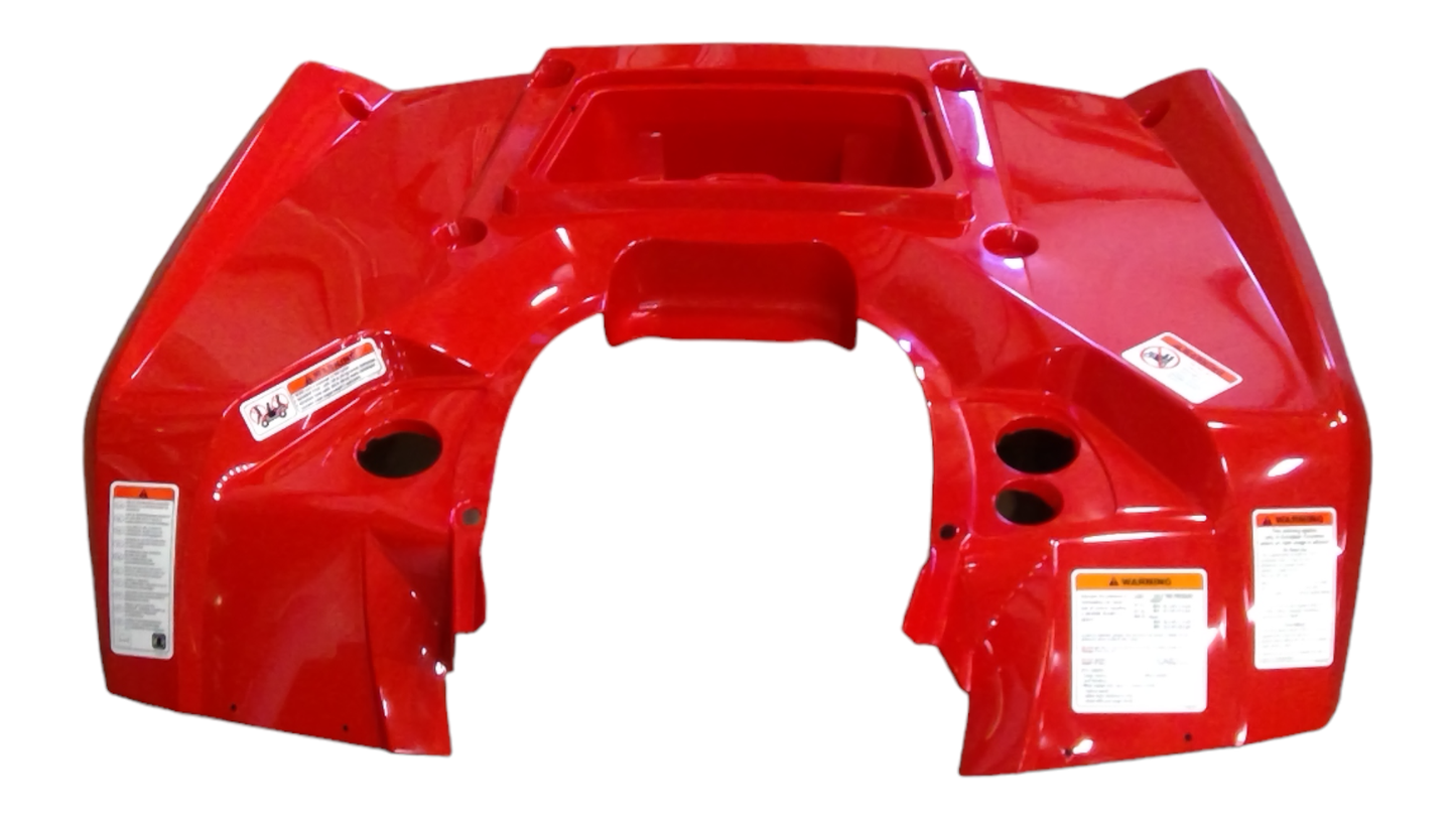 New OEM Genuine Bombardier Recreational Products, Rear Fender Kit Red - Part # 715000779