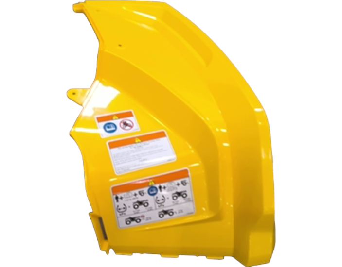 New OEM Genuine Bombardier Recreational Products, Lh Rear Fender Kit Yellow - Part # 715002212