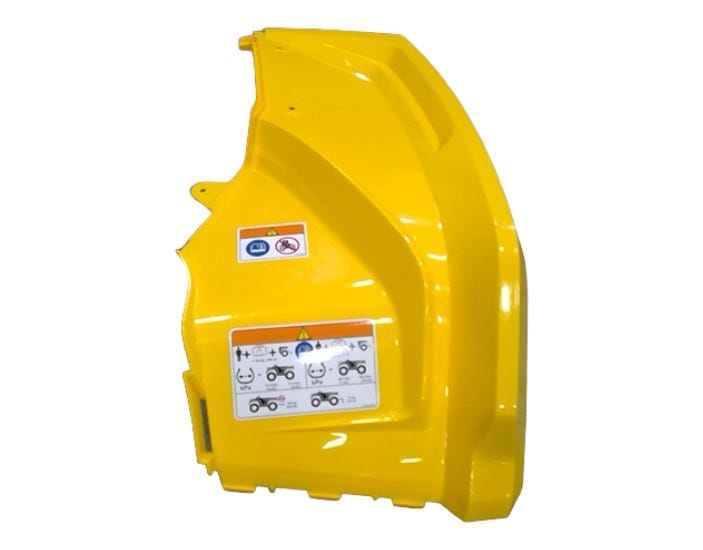 New OEM Genuine Bombardier Recreational Products, Lh Rear Fender Kit Yellow - Part # 715003213