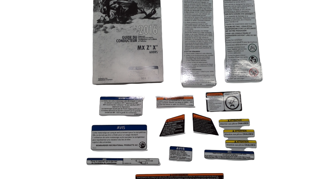 New OEM Genuine Bombardier Recreational Products, French Kit Xc - Part # 860201313