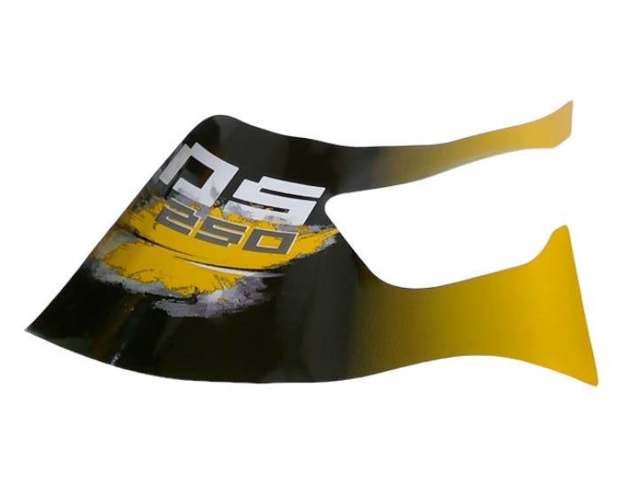 New OEM Genuine Bombardier Recreational Products, Rh Front Decal B - Part # S87137RCAA00T2