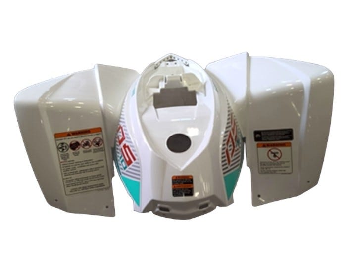 New OEM Genuine Bombardier Recreational Products, Front Fender White - Part # V82010DGE020