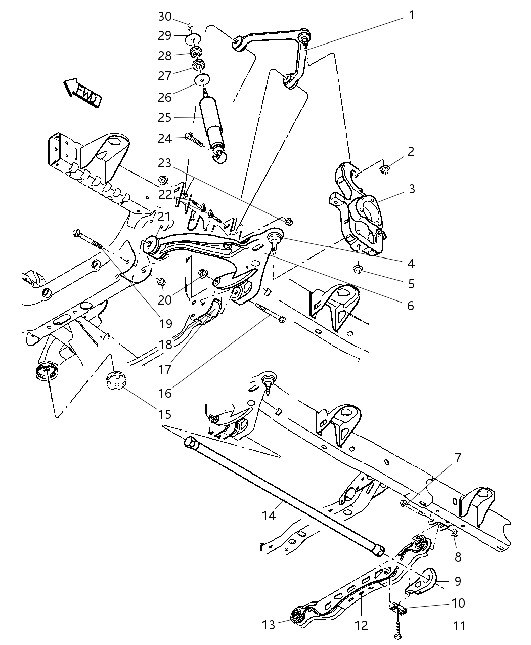 Shock Absorber Package Suspension Front