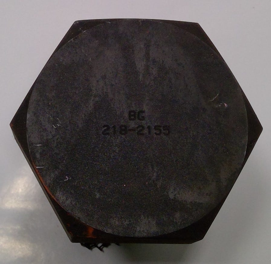 New OEM Genuine Caterpillar, Bolt-Special - Part # 2182155