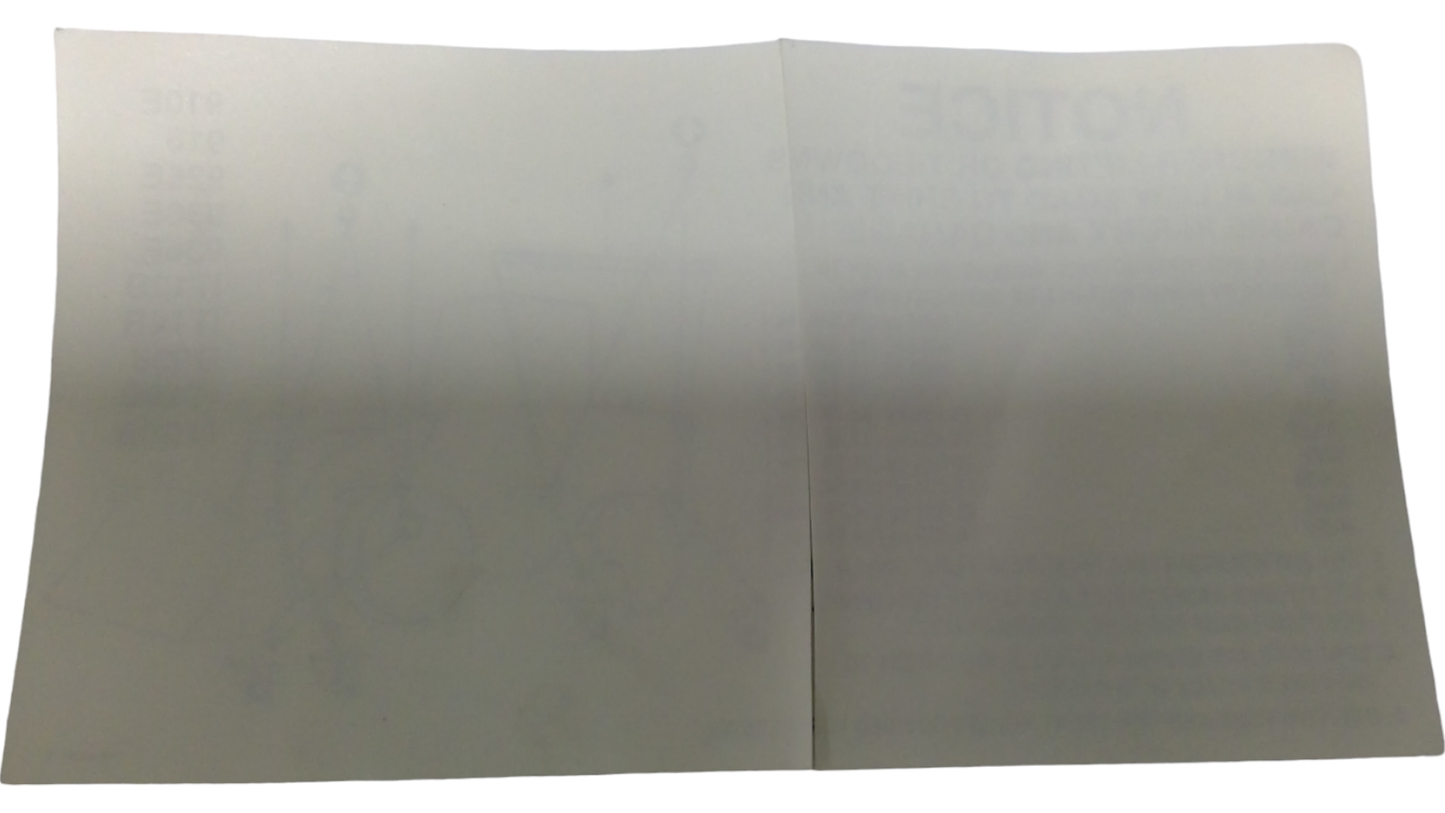 New OEM Genuine Caterpillar, Film Notice - Part # 7X3291