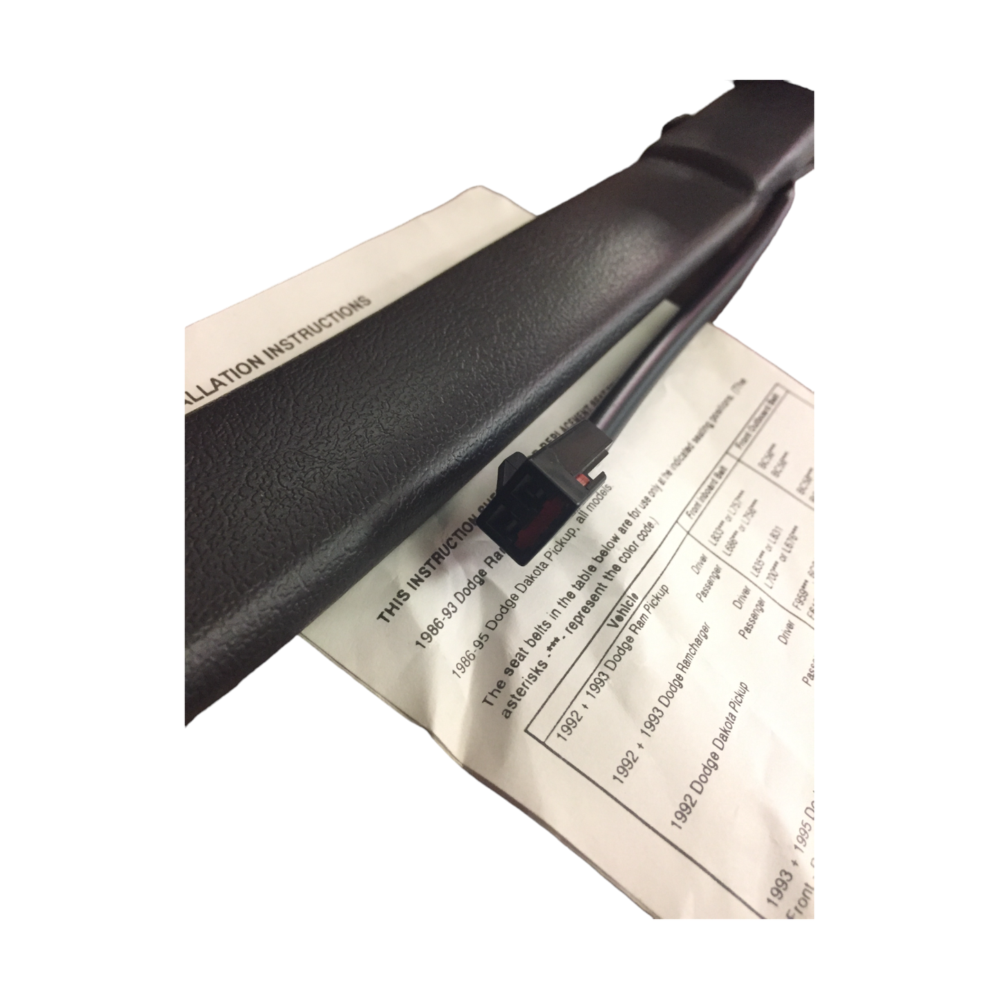 New 1994-1996 Fits Chrysler Dakota Front Seat Inner Left Belt - Part # F619RAZ