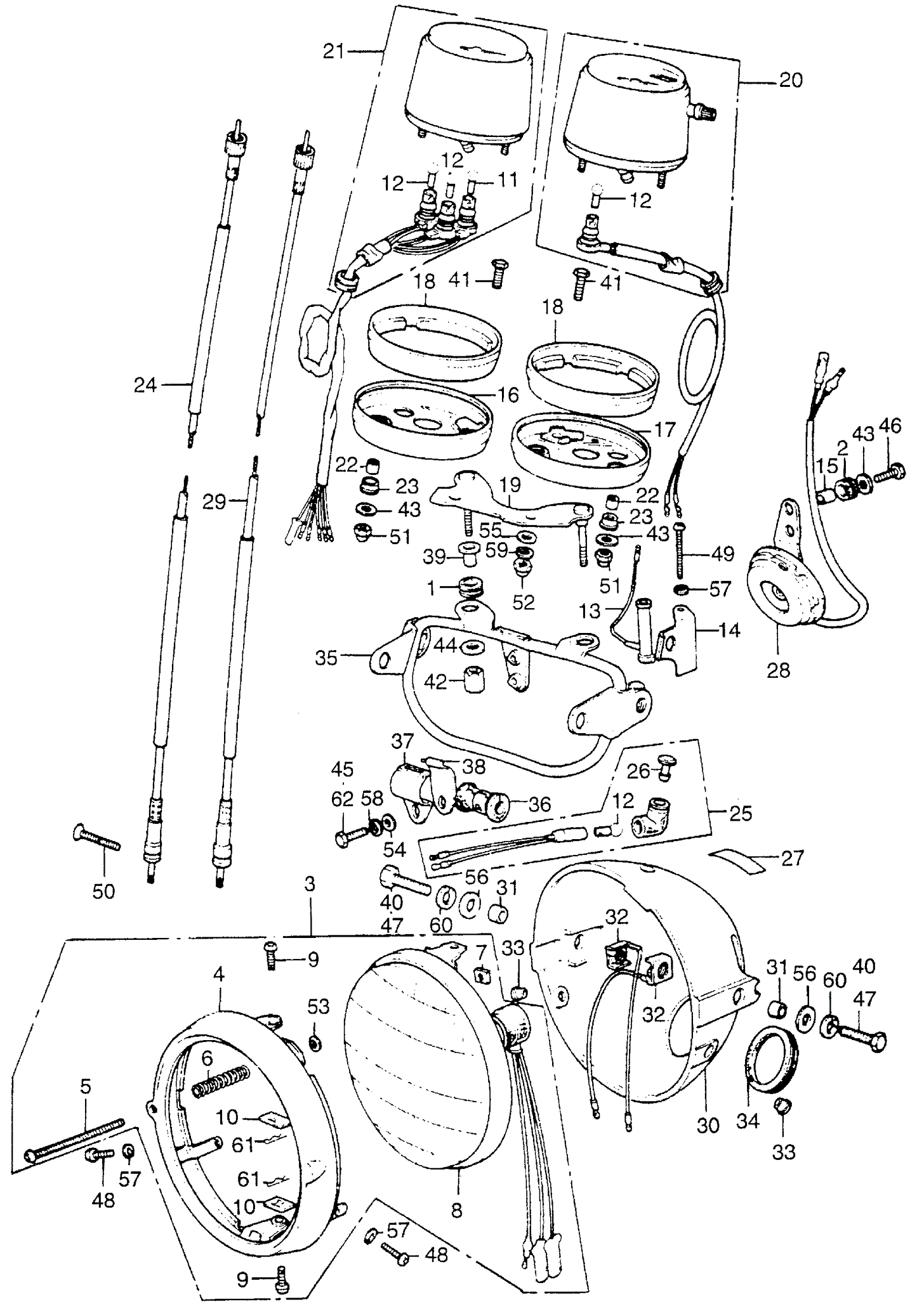 Stay A, Headlight (Lower)