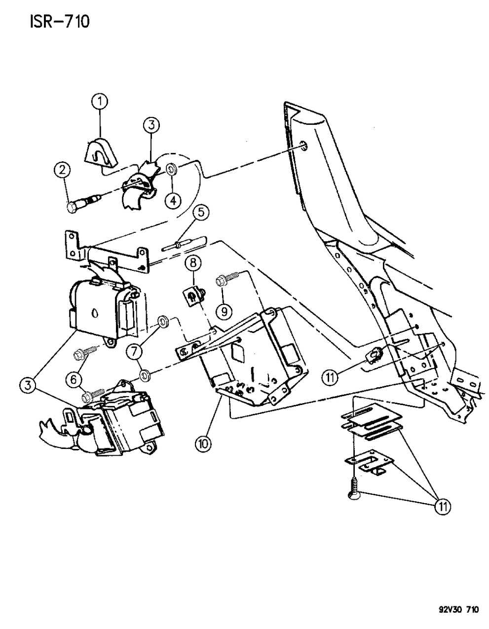 Reinforcement, Rectractor Mounting, Right