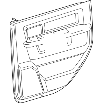 New 2018 Fits Chrysler 1500 Panel-Rear Door Trim - Part # 6QD131U7AA