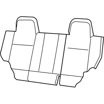 New 2008-2010 Fits Chrysler Caliber, Compass, Patriot Rear Seat Back Cover - Part # 1LH941DVAA