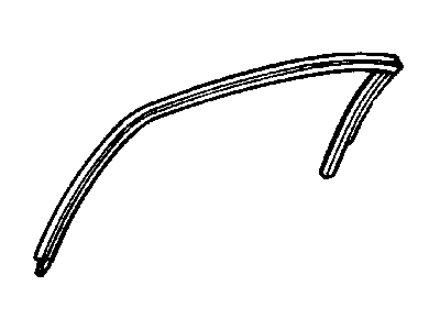 Weatherstrip Rear Door Flush Glass