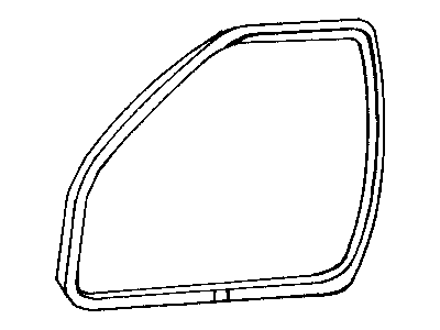 Weatherstrip, Front Door, Door Mounted