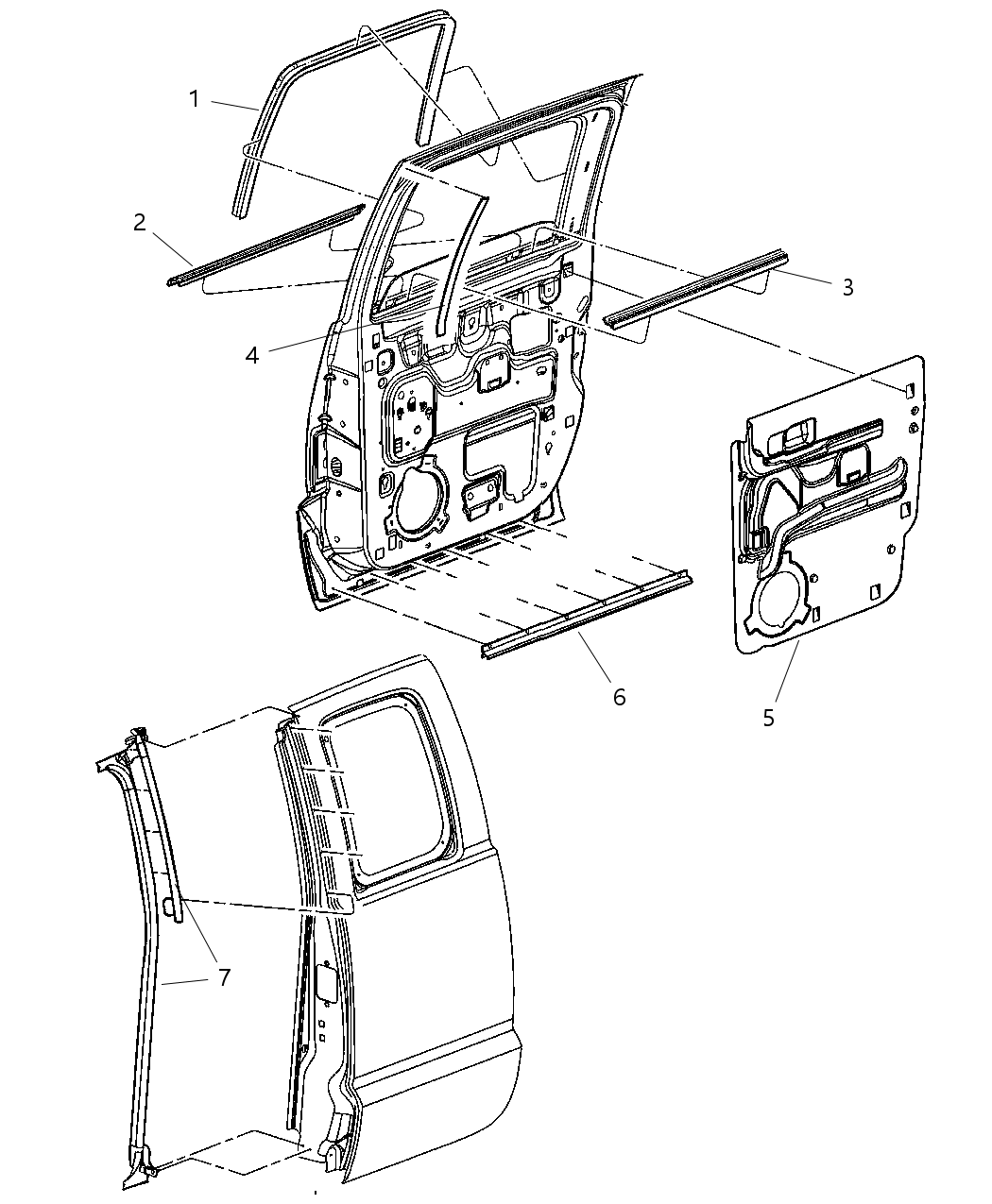 Seal Rear Door Inner