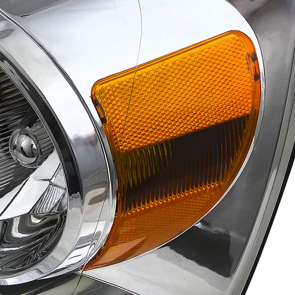2006-2008 Dodge RAM 1500/ 2006-2009 RAM 2500 3500 Factory Style Crystal Headlights (Chrome Housing/Clear Lens) image