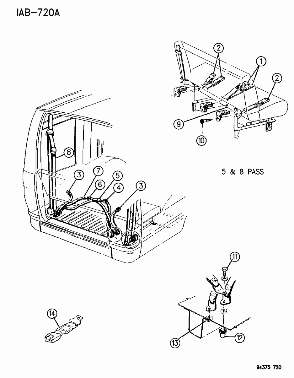 Belt, Tip Half 3 Passenger