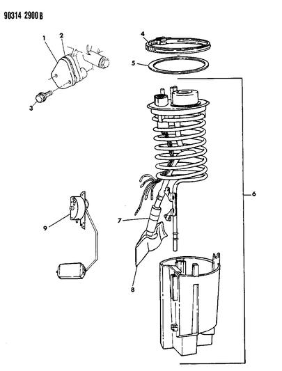 Filter, In Tank Pump