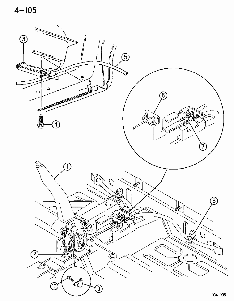 Lever Assembly, Parking Brake