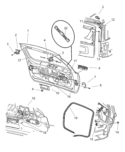 New 1999-2000 Fits Chrysler Grand Cherokee Liftgate Latch - Part # 55136910AA