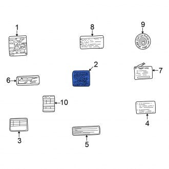 New Fits Nissan, Emission Label - Part # 148057Z800