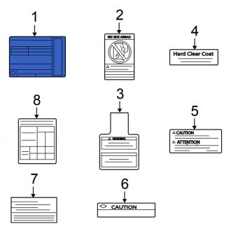 New Fits Nissan, Emission Label - Part # 14805JM70B