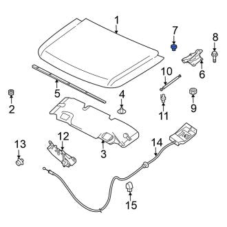New Fits Nissan, Hood Hinge Spacer - Part # 653337S000