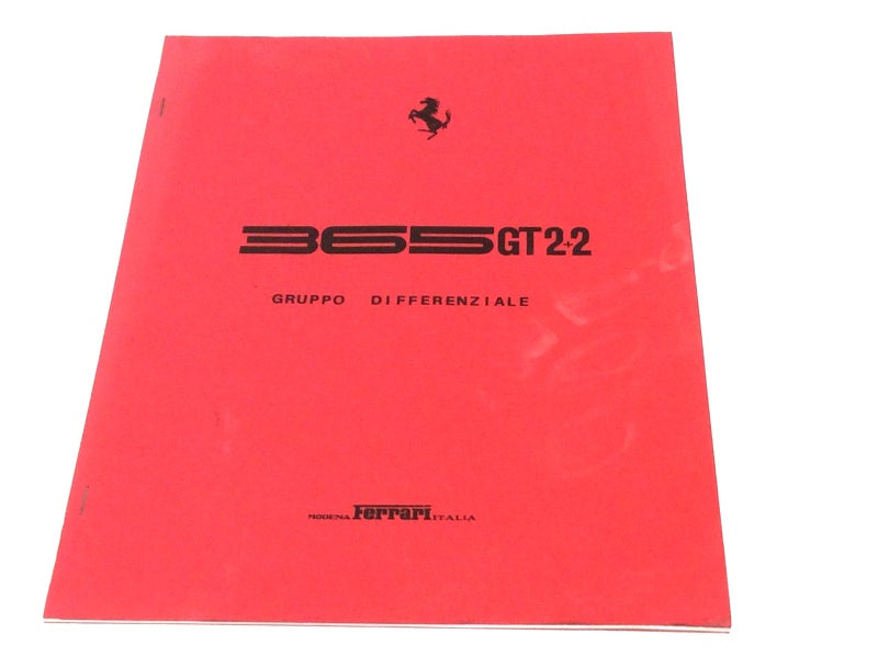 New 1967-1971 Ferrari 365 GT 2+2 Differential Repair Technical Manual