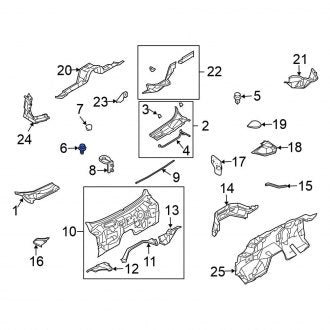 New Fits Nissan, Cowl Cover Bolt - Part # 63198CD00C