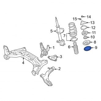 New Fits Nissan, Coil Spring Spacer - Part # 540344Z400