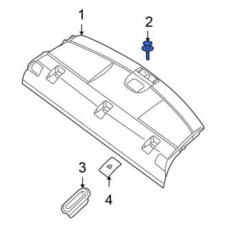 New Fits Nissan, Package Tray Trim Clip - Part # 015530130U