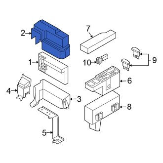New Fits Nissan, Upper Fuse Box Cover - Part # 284B87Y001