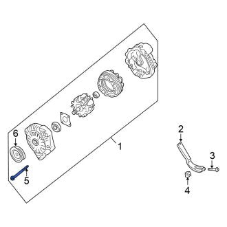 New Fits Nissan, Alternator Adjusting Bracket Bolt - Part # 1171985E00