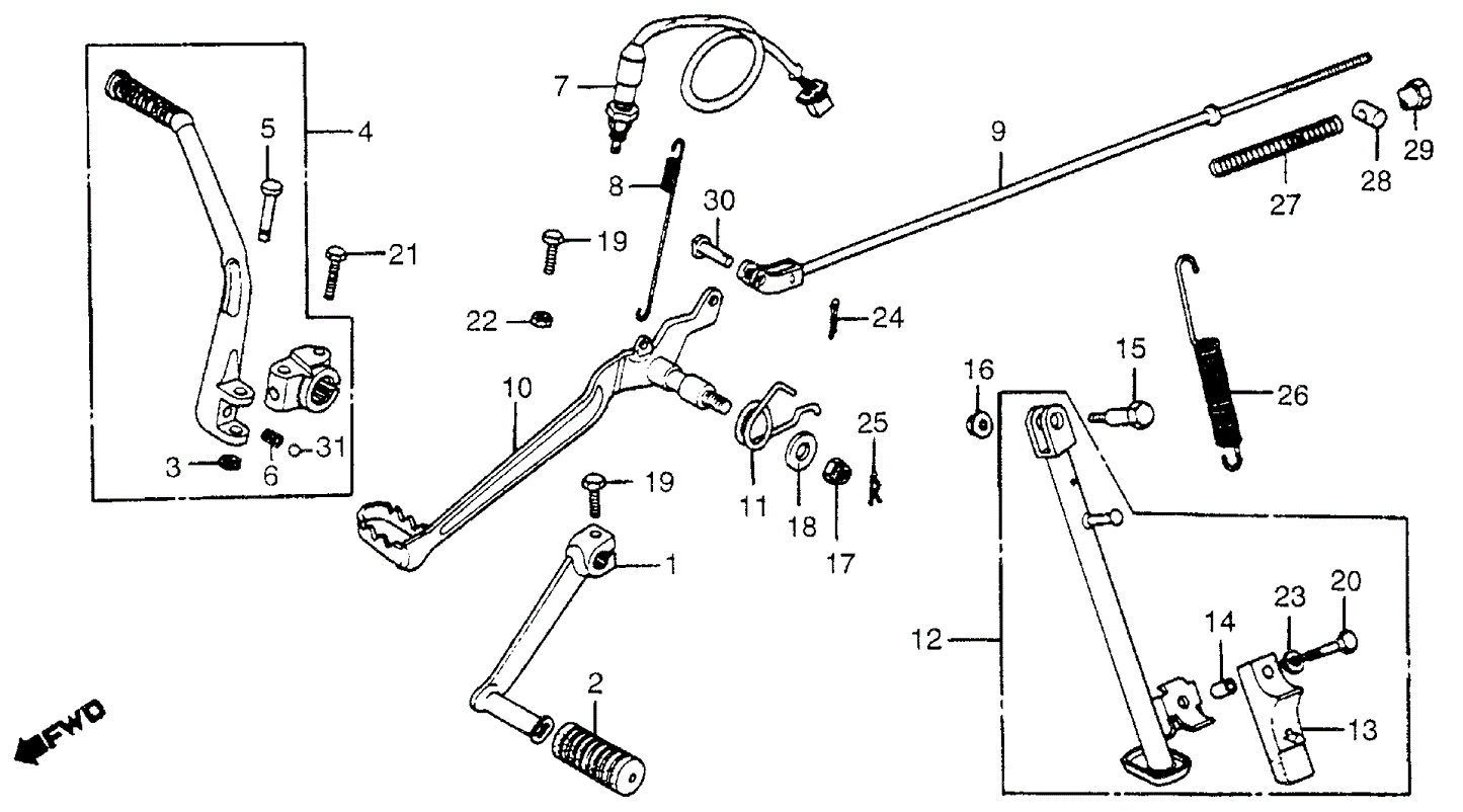 Pedal, Gearshift