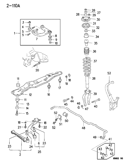 New 1995-2000 Fits Chrysler Avenger Bolt-Suspension Lower Arm - Part # MF101320