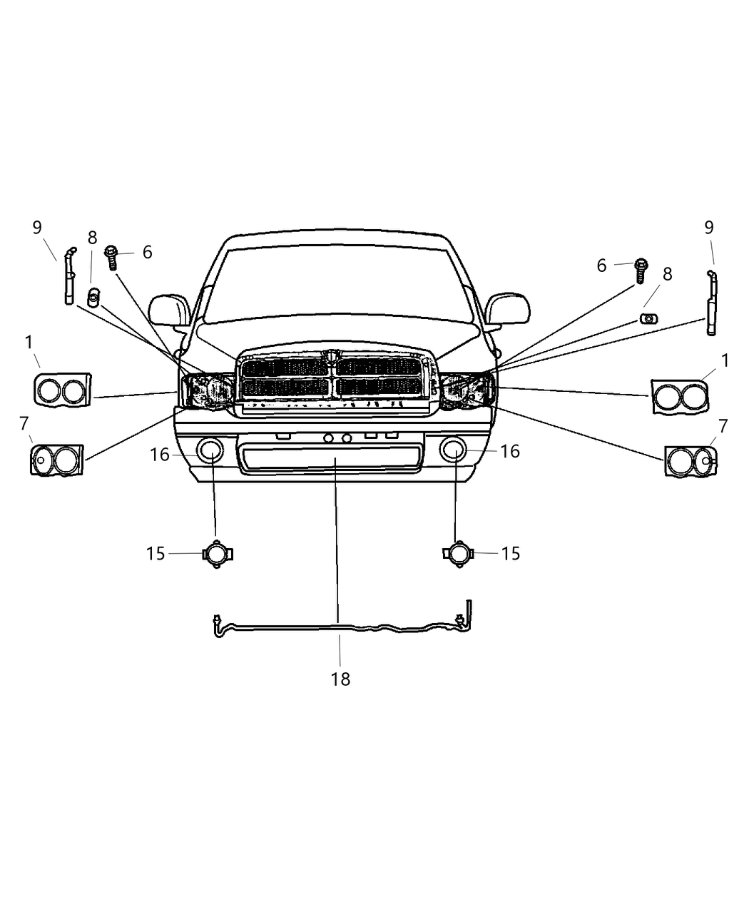 Bezel Fog Lamp