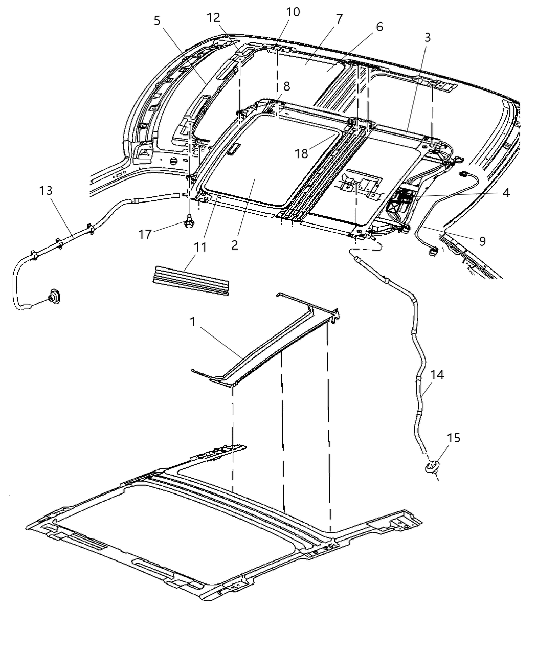 Tube Sunroof Drain