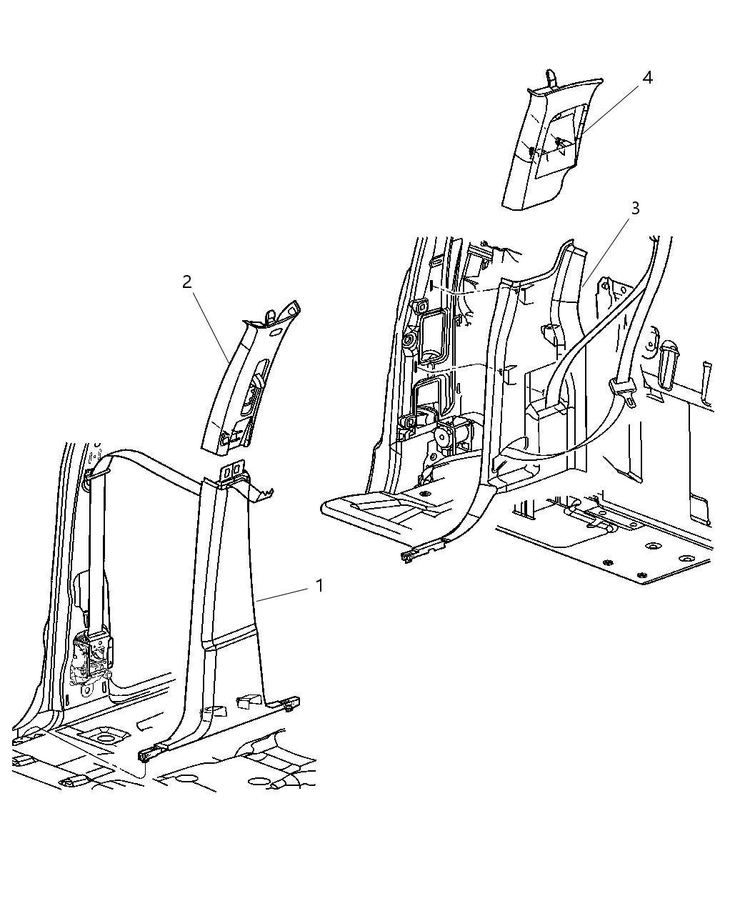 Molding C Pillar
