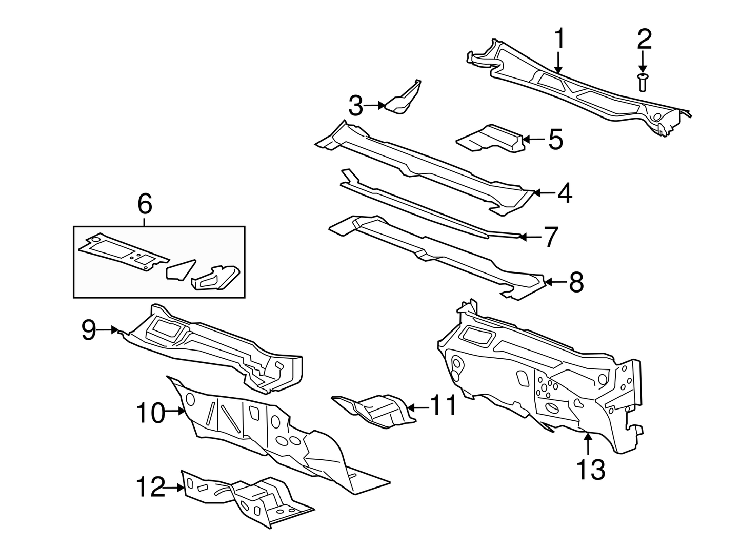 Air Inlet Grille Panel